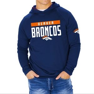 Zubaz Men's NFL Denver Broncos Team Color Hoodie With Viper Pint Details